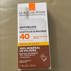 NIB! La Roche-Posay Anthelios Tinted Mineral Sunscreen - Medium Deep